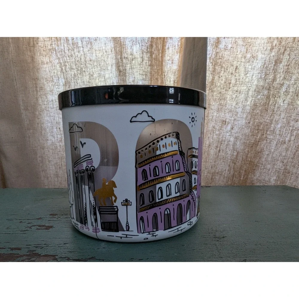 Bath &‎ Body Works ROME PIZZERIA 3-Wick Large Candle 14.5 Oz Over Half Full
